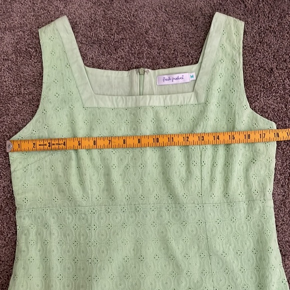 Fresh Produce NWT bright green eyelet dress. - Picture 3 of 5